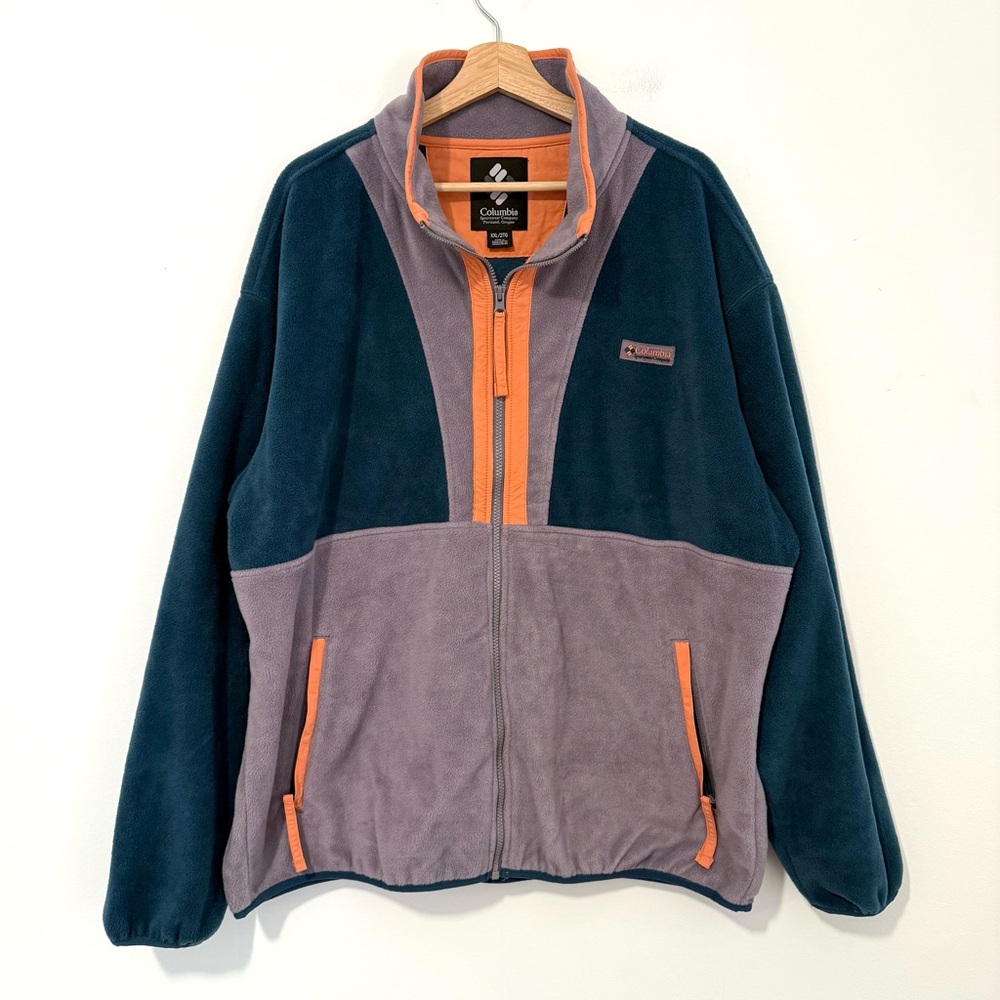 Columbia Men's Multicolor Backbowl Remastered Fleece Outdoor Zip Jacket